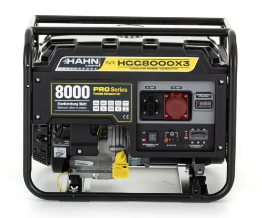Hahn & Sohn HGG 8000 X3 gasoline generator 5-year warranty