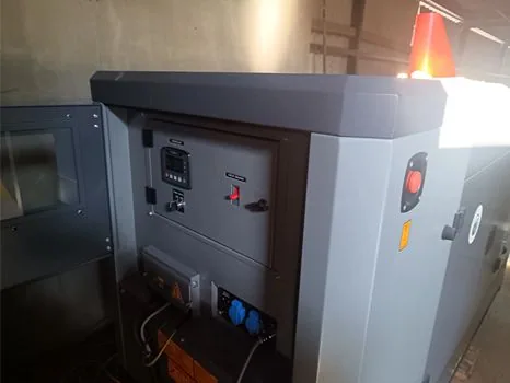 Instalace tichého generátoru pro firmu Dědek kořenář v Pardubicích
