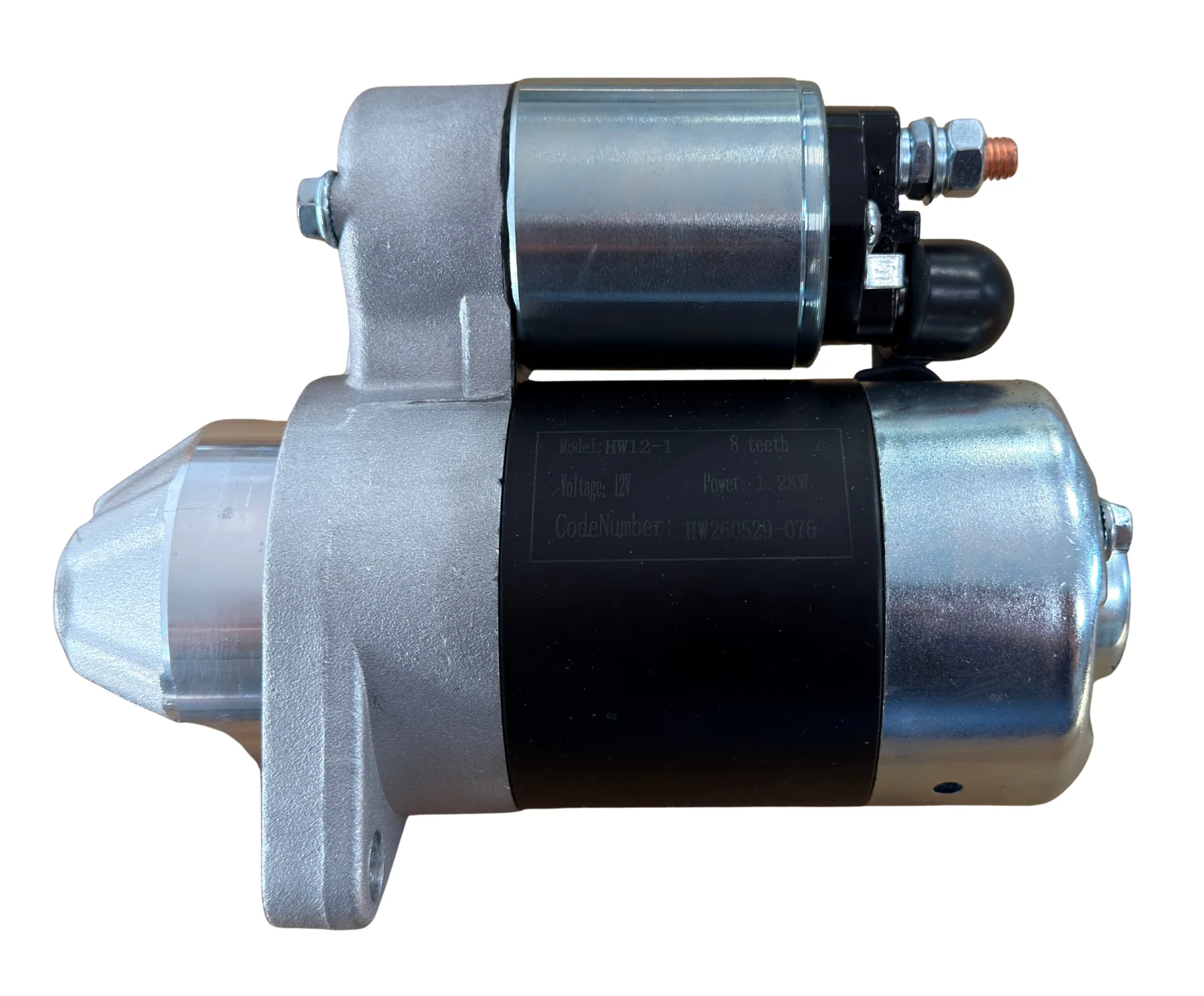 12 V / 1.2 kW starter motor for the Hahn & Sohn HDE 9300SS3 diesel generator