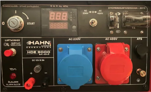 Hahn & Sohn Dieselový Generátor HDE 9000SA-SA3 1/3