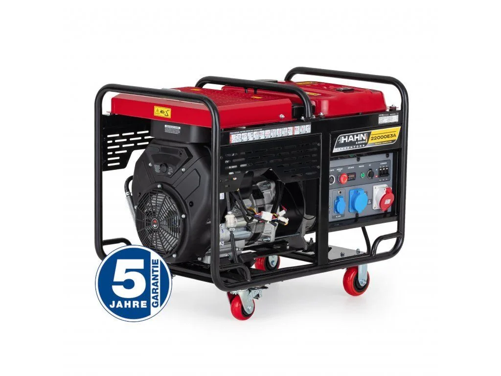 Hahn & Sohn Benzínový generátor HGG 22000E3A
